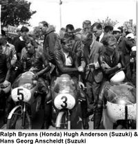 Bryans Honda Anderson Suzuki Anscheidt Suzuki 1964 50cc TT